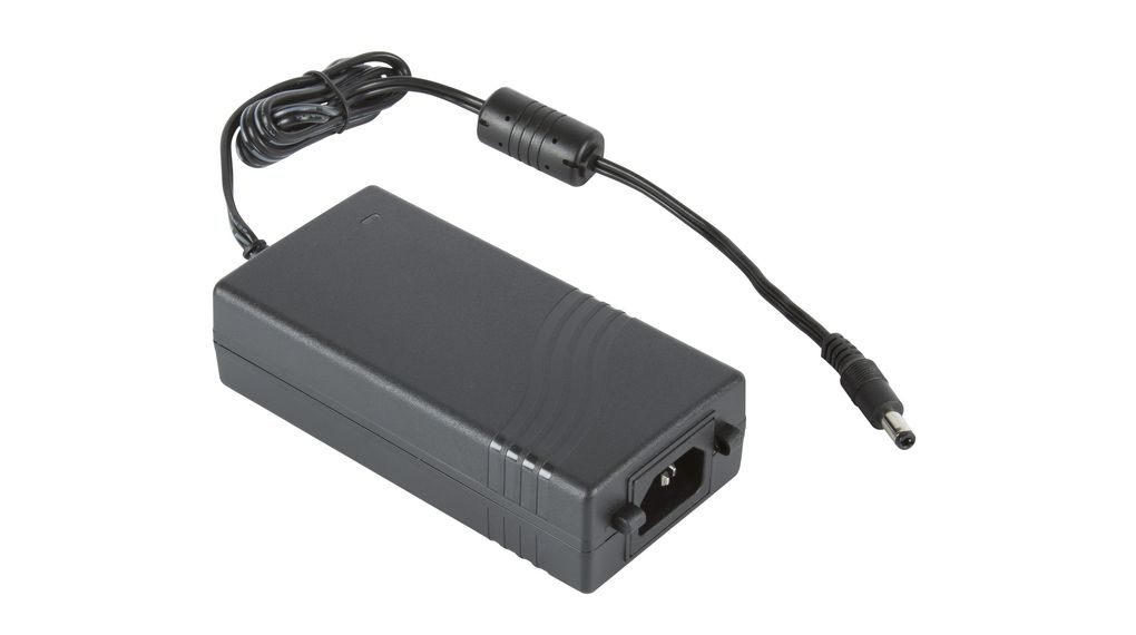 Power Supply, ITE and Medical AKM 24V 2A 48W IEC 60320 C14 2.5 x 5.5 mm Barrel Plug